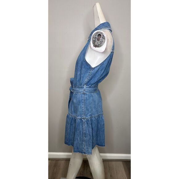 Alice + Olivia Women’s Miranda Denim Tie-Waist Minidress US 6 $375 - Picture 8 of 12
